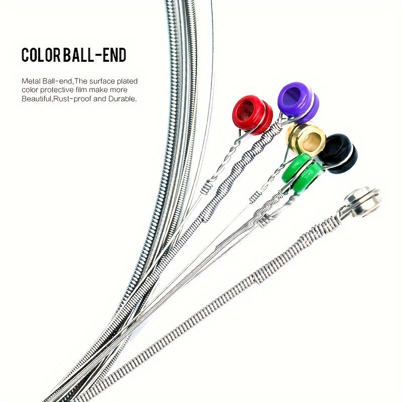 Cuerdas para guitarra eléctrica, juego de 6 cuerdas, acero al carbono hexagonal, delgado y grueso, 0.23-1.27mm