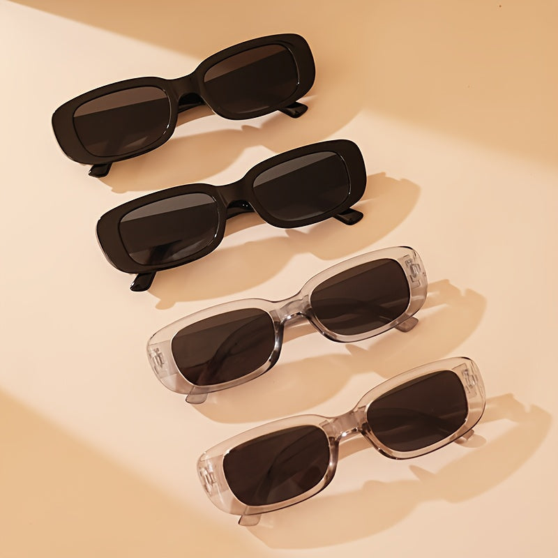 Set of 4 Oval Frame Eyeglasses for Men and Women Stylish Reading Glasses