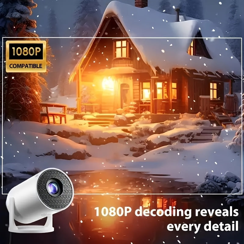 Mini proyector portátil 1080P con soporte para imagen 3D vívida compacto para hogar y oficina