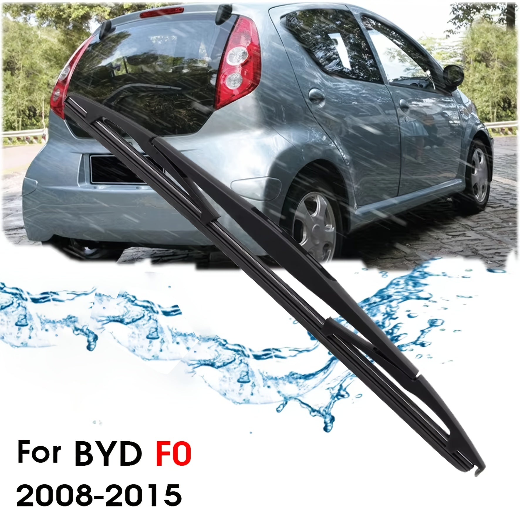 Car Rear Windshield Soft Rubber Wiper 30.48cm HD Quiet Automotive Accessories