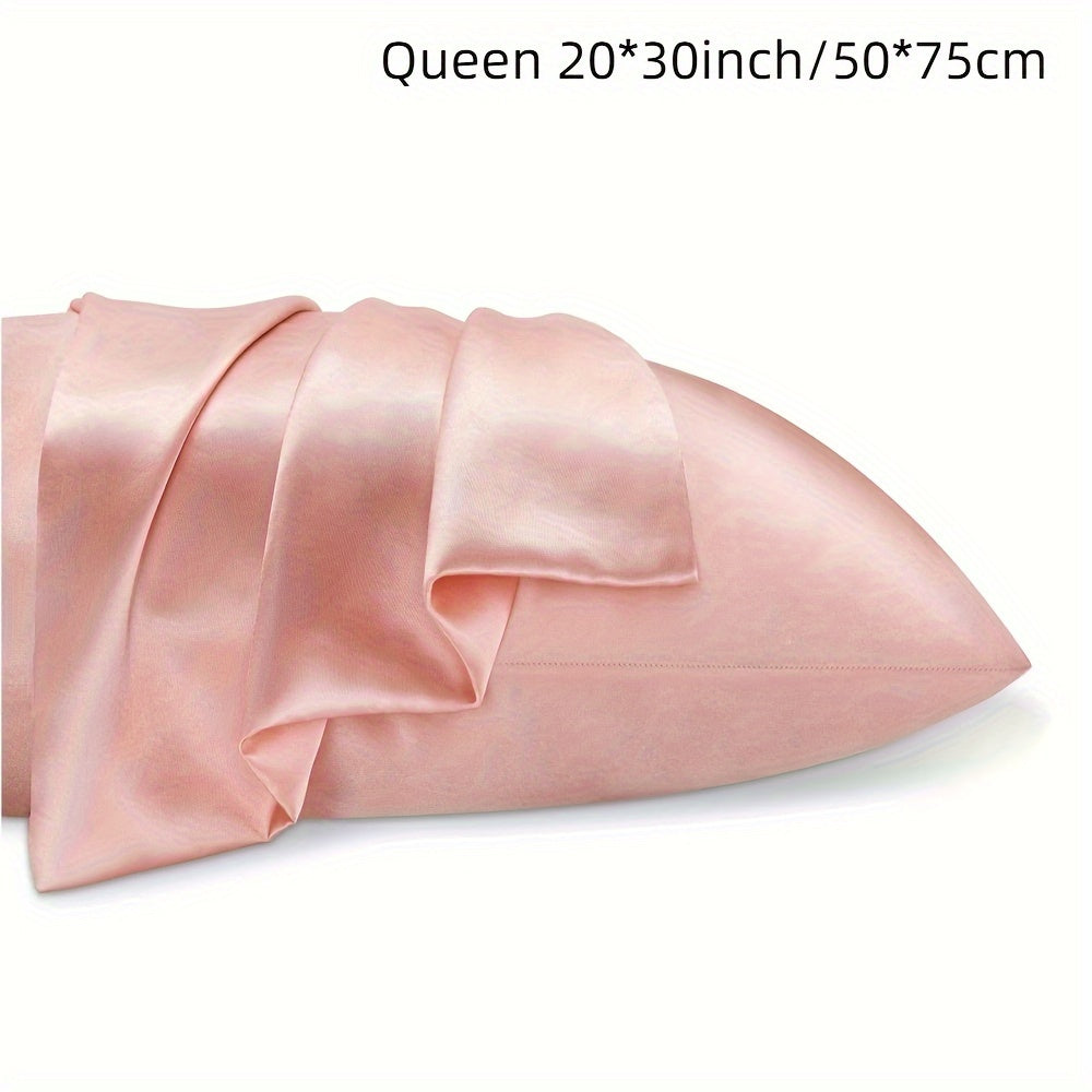 Double-Sided Summer Silk Pillowcase with Viscose Core, Smooth and Silky Feel