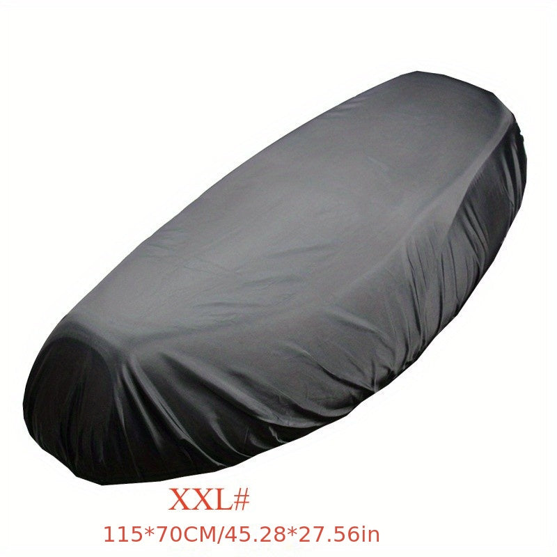 Universal Black 210D Waterproof Motorcycle Rain Seat Cover Dust UV Sun Protection