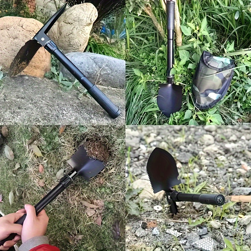 Durable Metal Folding Shovel for Camping Gardening and Outdoor Activities
