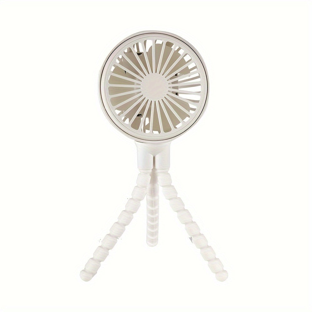 Silicone Personal Wearable Fan USB Rechargeable Portable Handheld Cooler