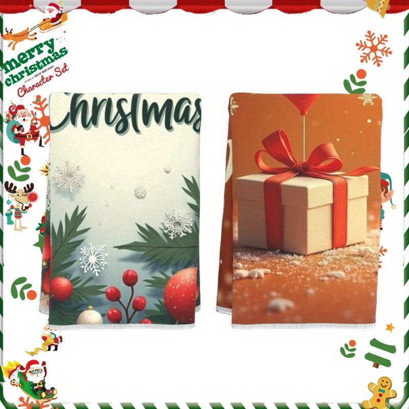 Set of 2 Christmas Snowflake Decorations 18x66cm Winter Holiday Decor