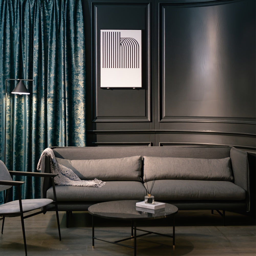 Cortina opaca de terciopelo para sala de estar, dormitorio, cocina y decoración del hogar