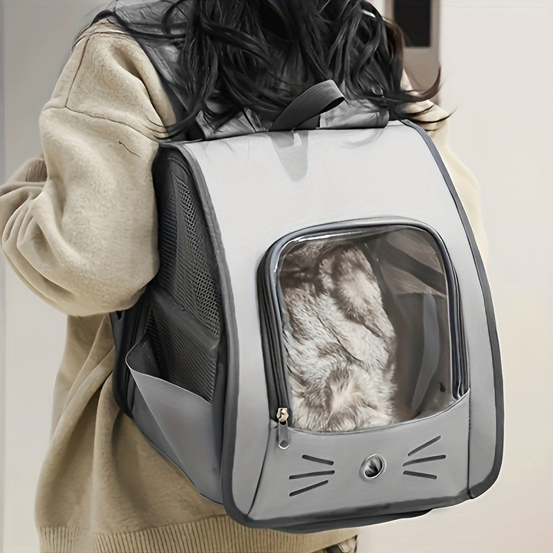 Рюкзак для питомцев для кошек и собак с прозрачным окном, большой объем, устойчивый к царапинам, портативный