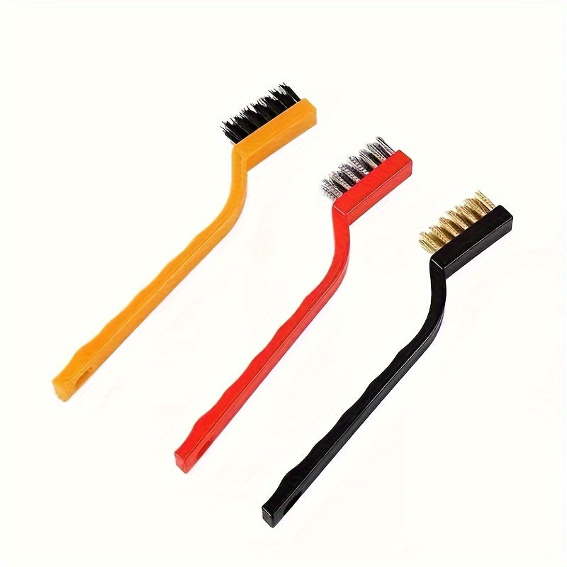 3pcs Steel Wire Brush Set for Kitchen Gas Stove Rust Removal