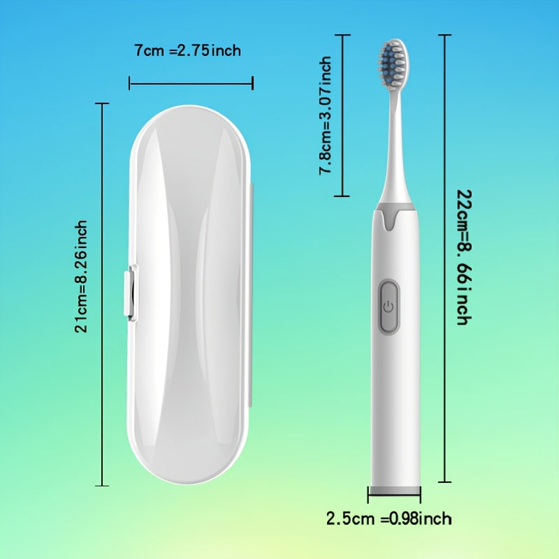 Electric Toothbrush for Adults IPX7 Waterproof with Soft Replaceable Heads