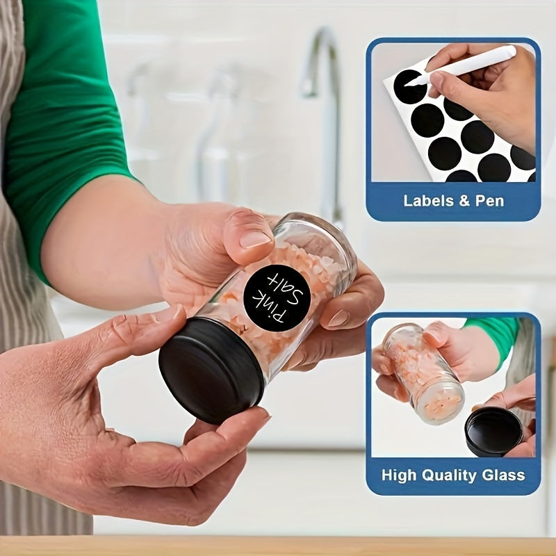 18 ta ziravor bankasi va shisha shisha idish uchun 360° aylanadigan ziravorlar qutisi