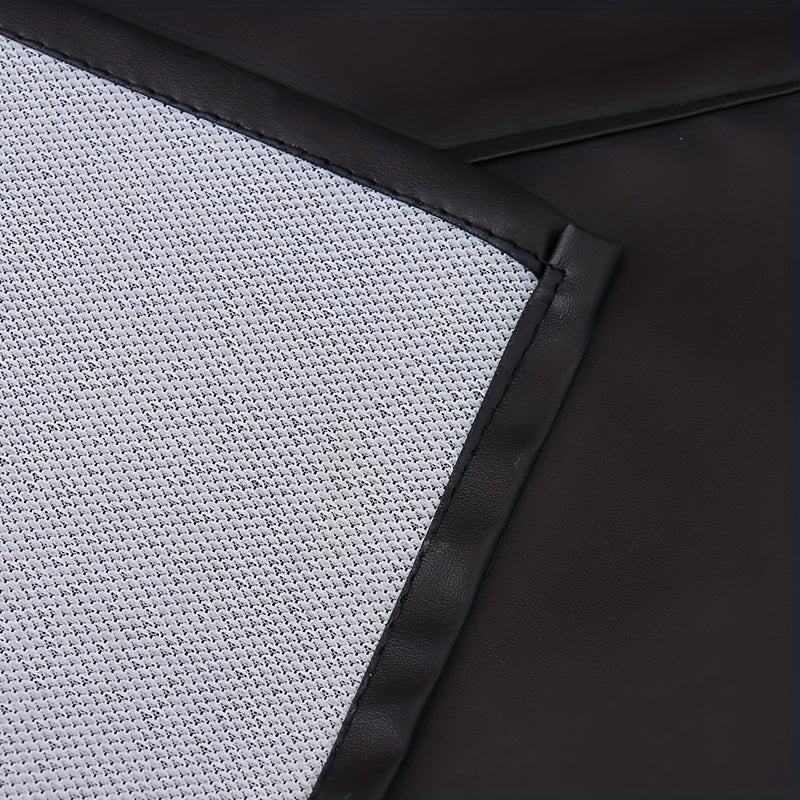 Fake Leather Apron for Cooking and Baking Durable Kitchen Apron with Adjustable Neck Strap