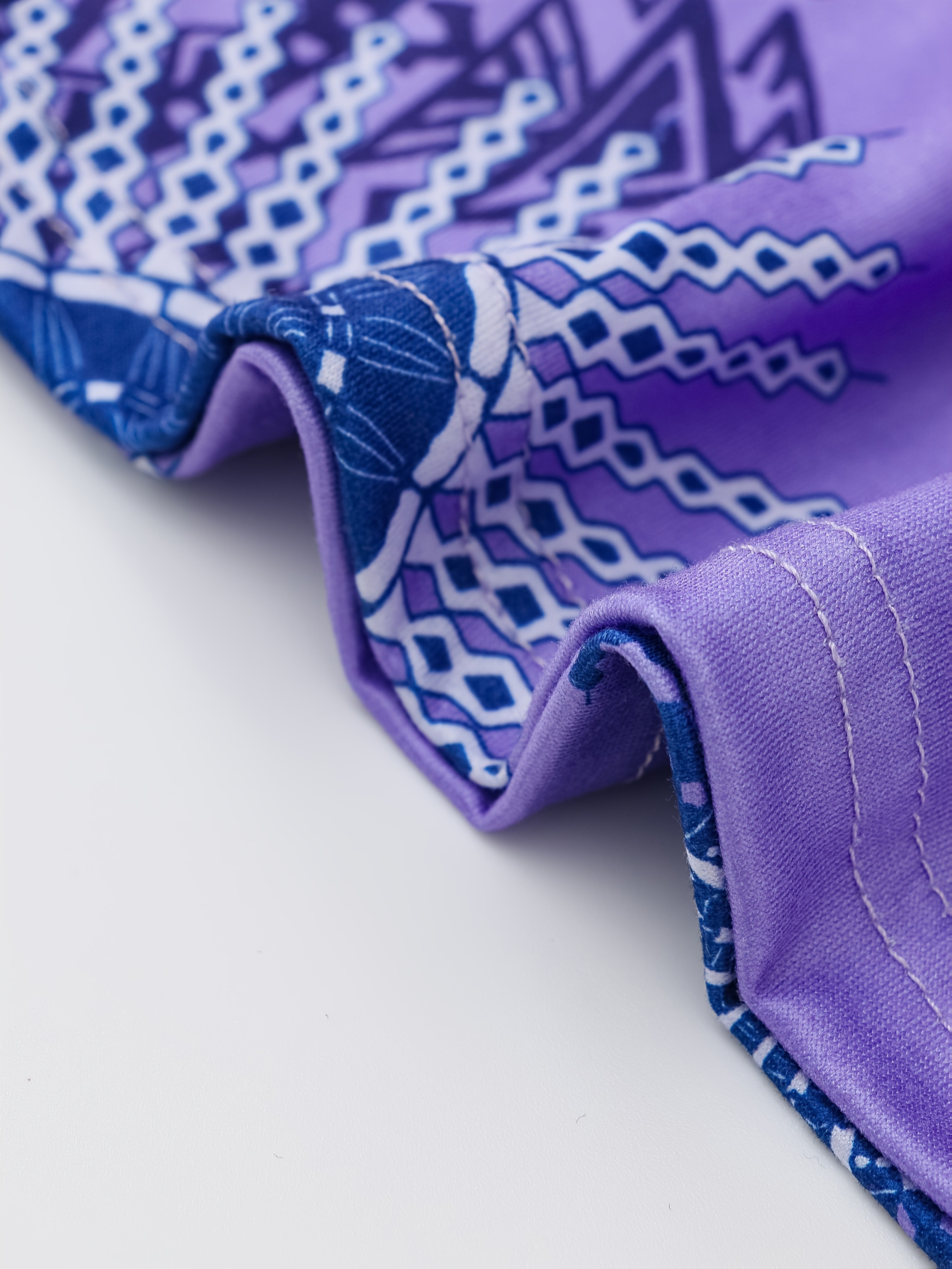 Plus Size Women's Sleeveless Nightgown Blue Purple Paisley Lounge Sleepwear