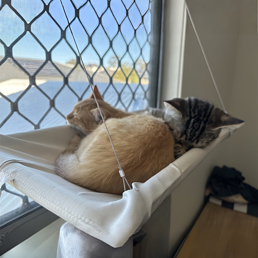 Cat Window Perch Hammock Removable Polyester Easy Assembly for Cats