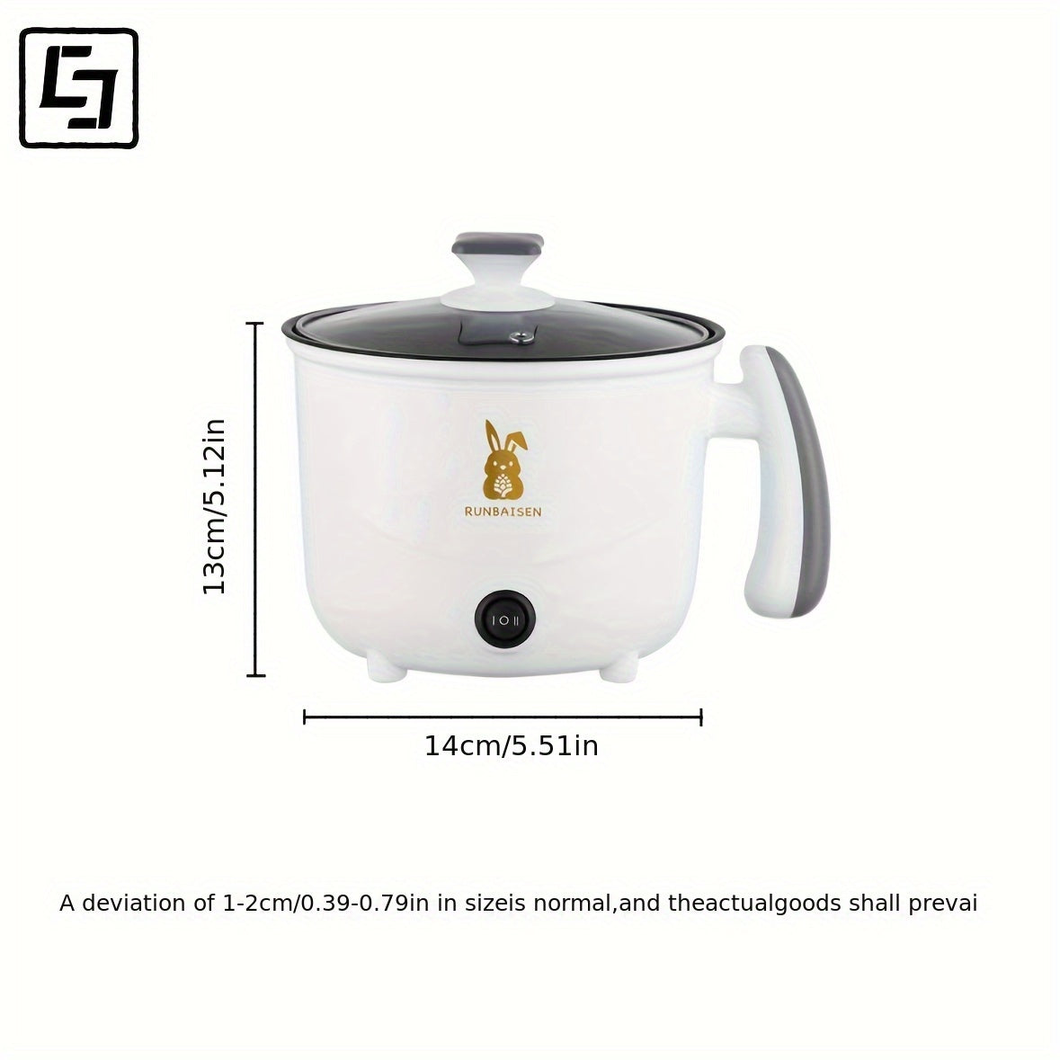 Single-layer electric cooking pot 1.8L versatile for dorms small kitchens