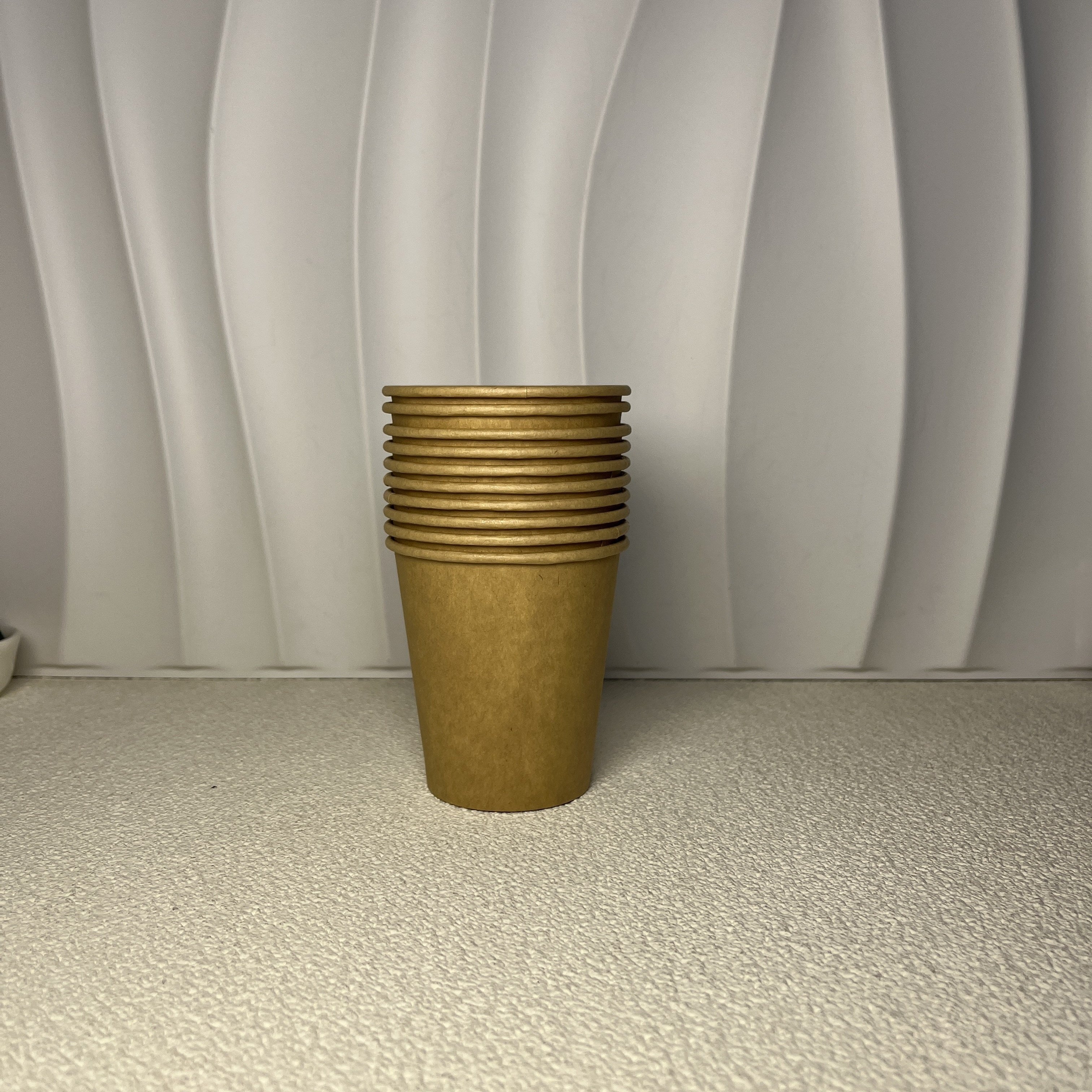 Pack of 50 Thickened Disposable Kraft Paper Cups 7/8 Oz for Coffee and Beverages