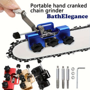 Комплект для заточки цепных пил ручного типа с 3 шлифовальными головками и сумкой для переноски