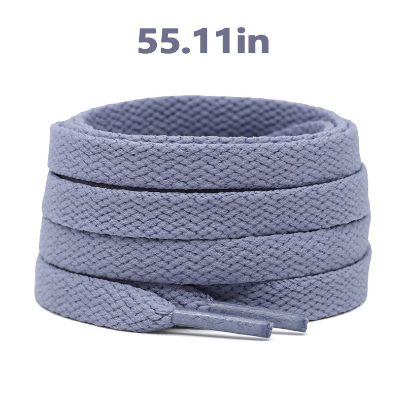 Unisex Flat Shoe Laces for Running Sneakers Boot Strings 48 Inches Black