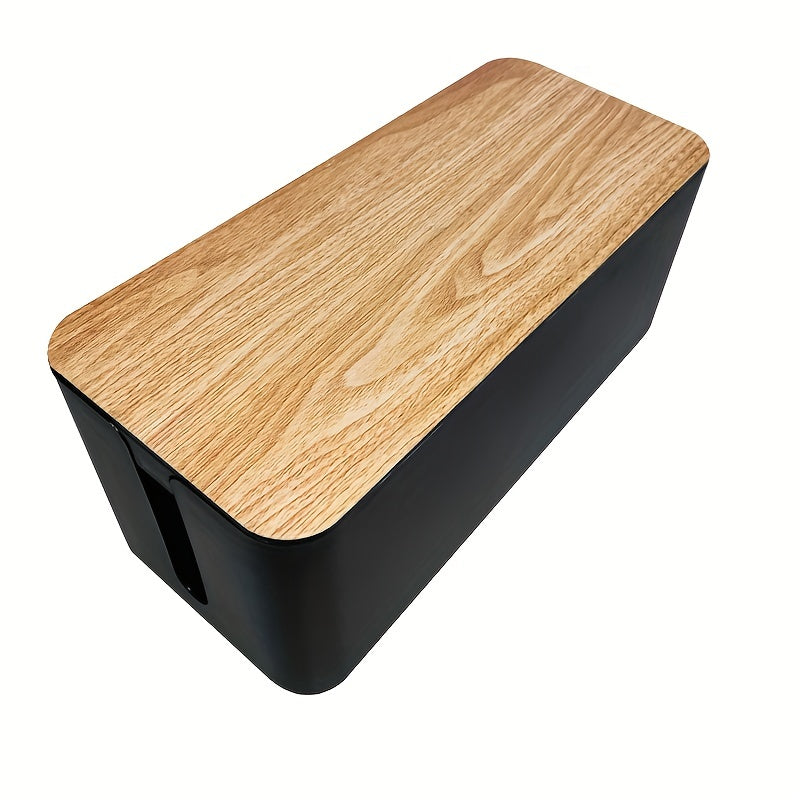 Durable Cable Management Box for Hiding Wires and Power Strips for Home Office Organization