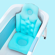 Full Body Waterproof Bath Pillow for Support in Pink or Blue