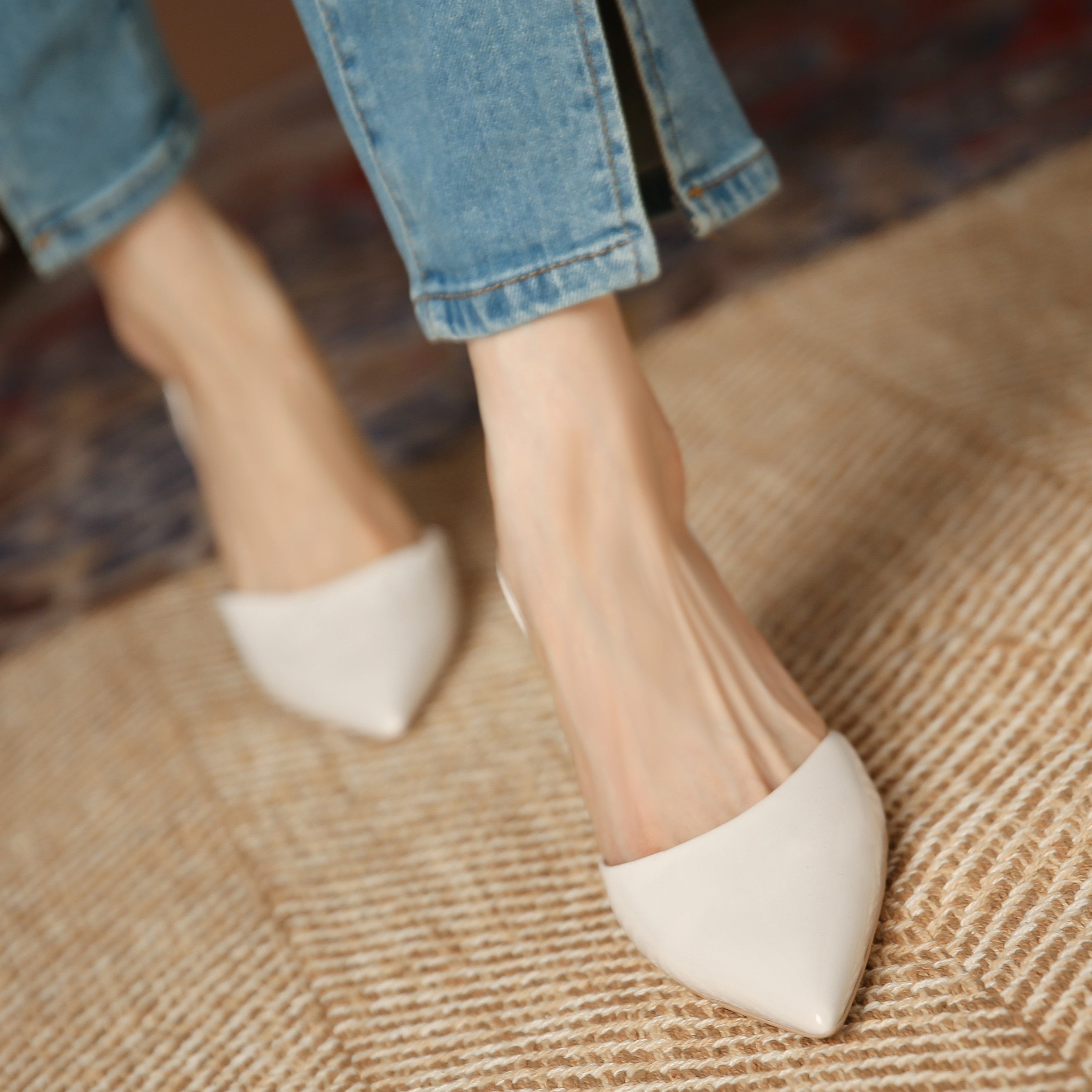 Women Black Pointed Toe Stiletto Pumps Elegant High Heels for Work