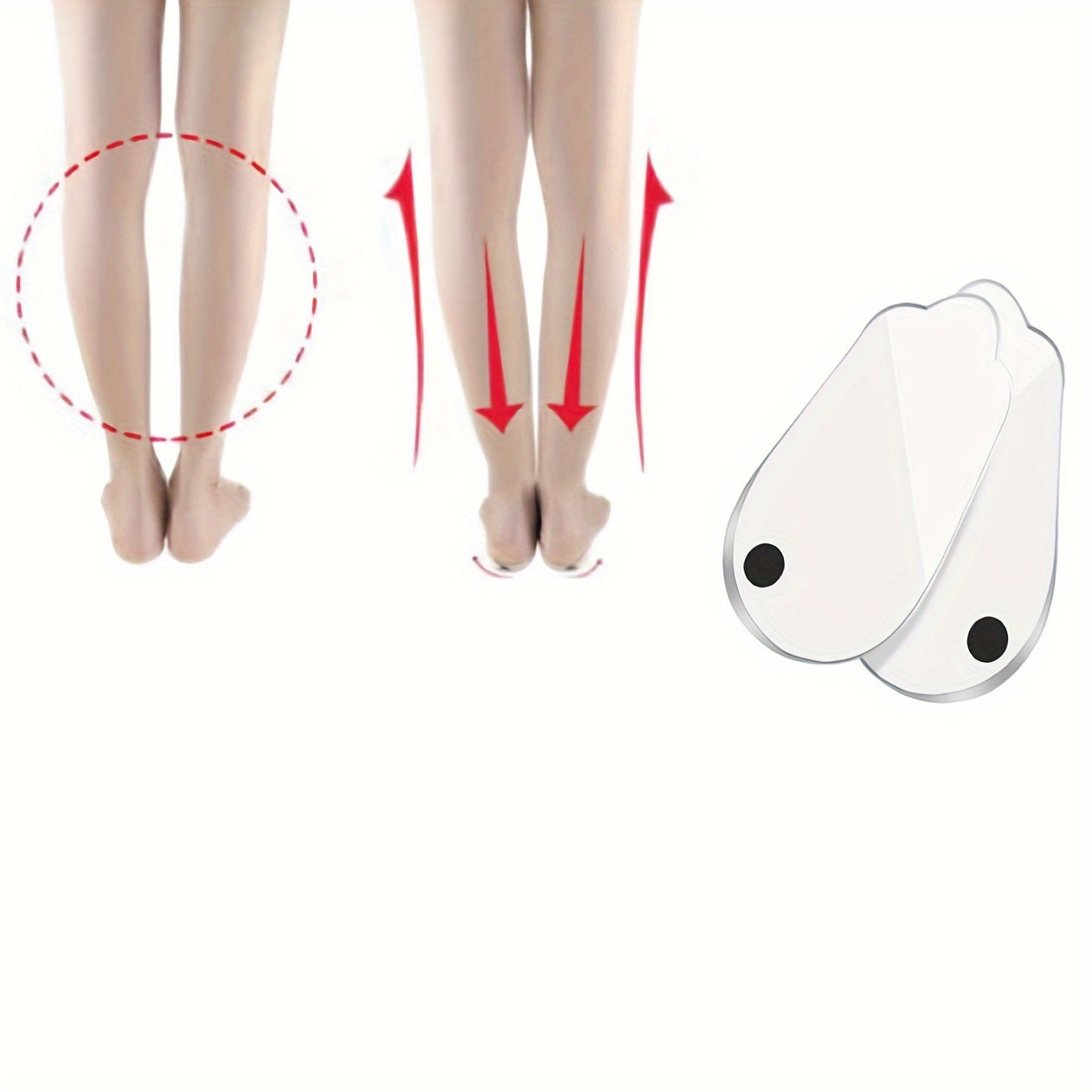 Unisex Silicone Orthotic Shoe Insoles With Heel and Toe Support