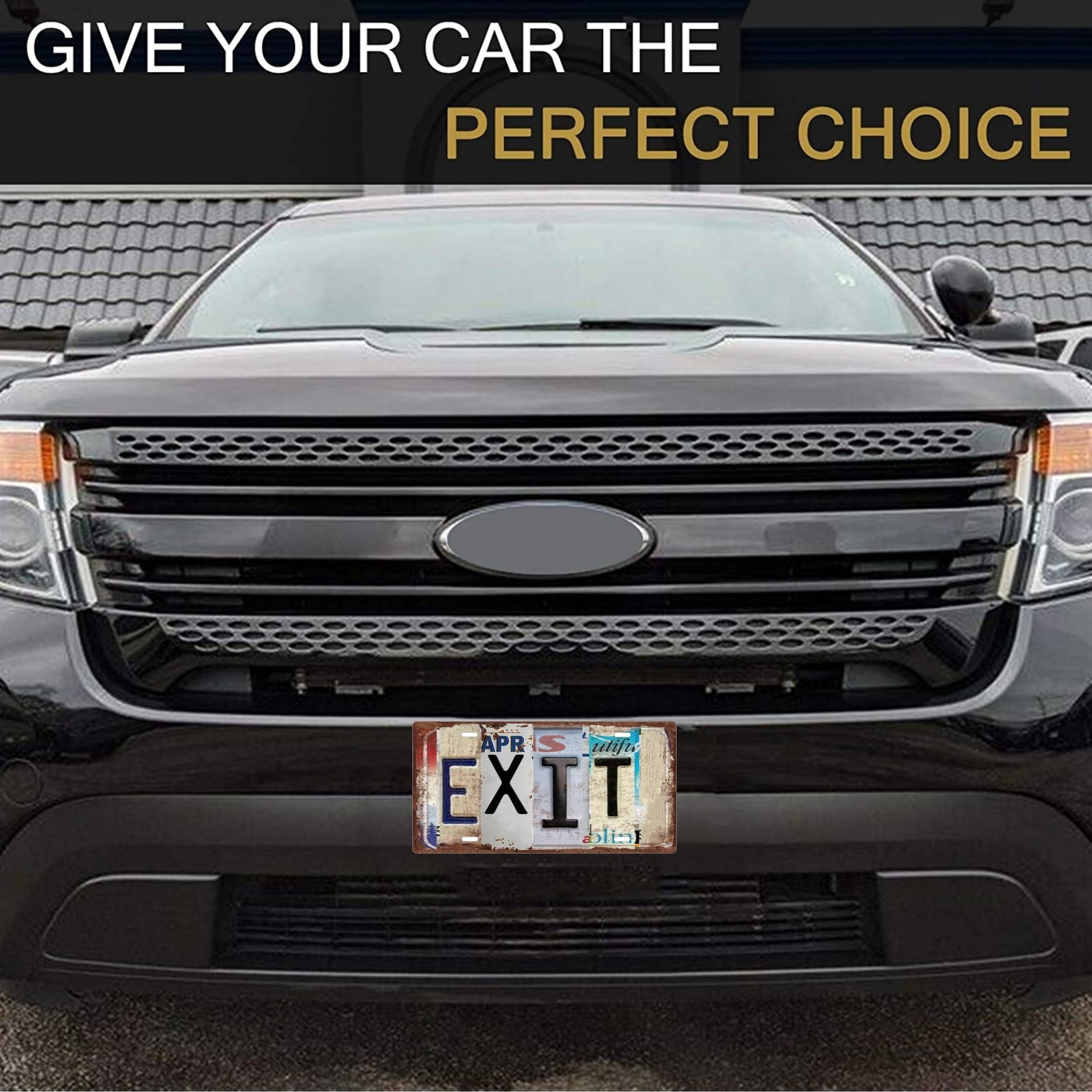 Retro Metal License Plate Sign 30x15cm for Home Bar Garage Farmhouse Decor