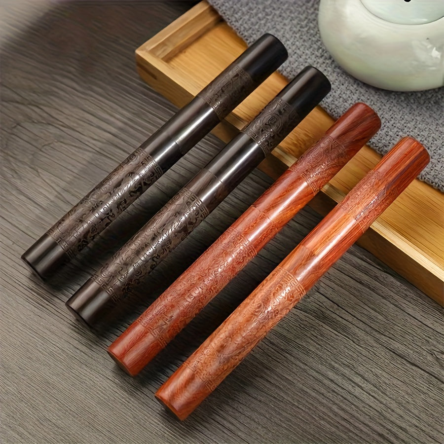 Damascus Steel Tea Knife with Puer Tea Cutter and Brick Opener