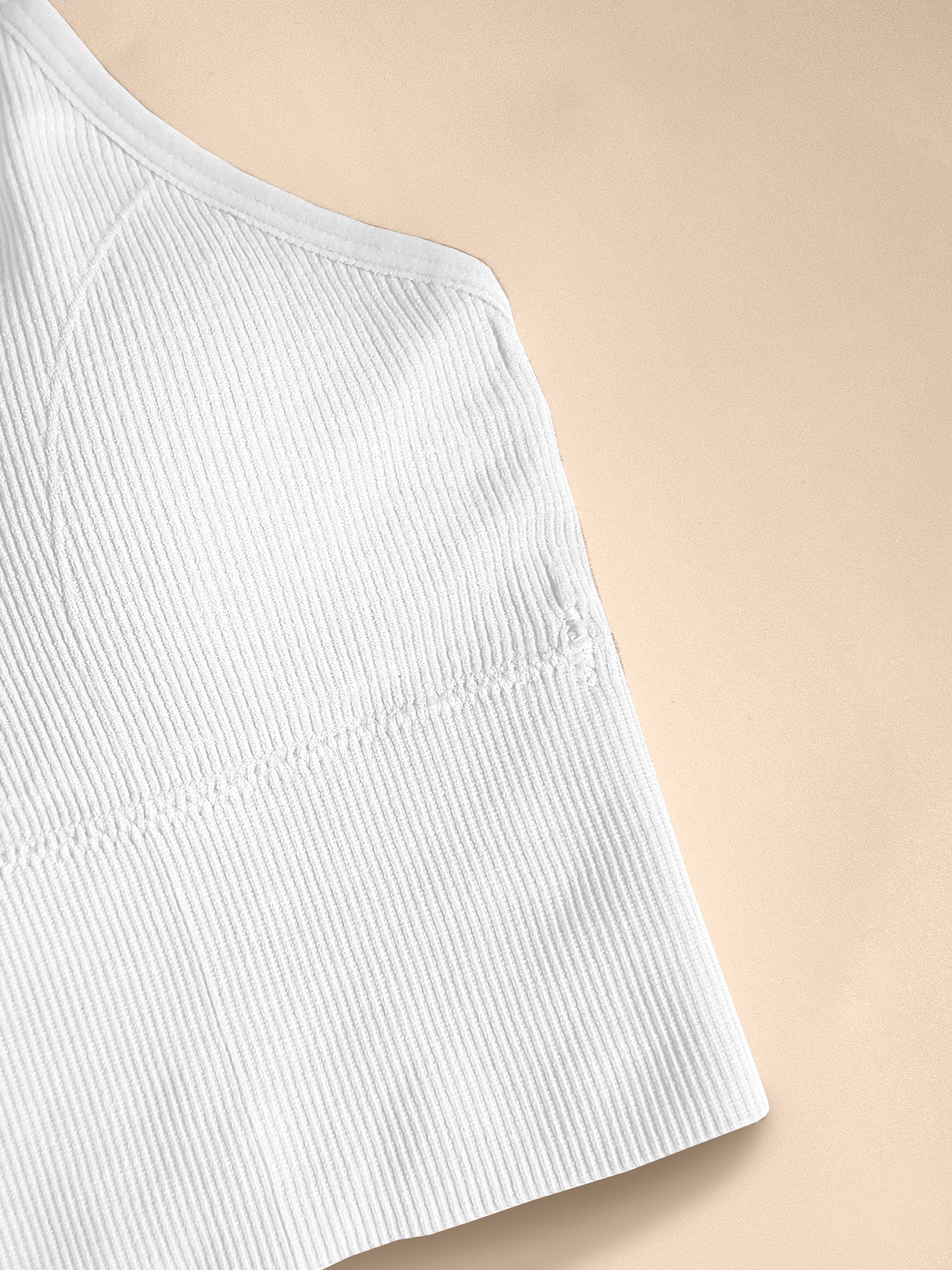 Plus Size Women's Sports Bra No Underwire Removable Pads Ribbed Backless Yoga Running