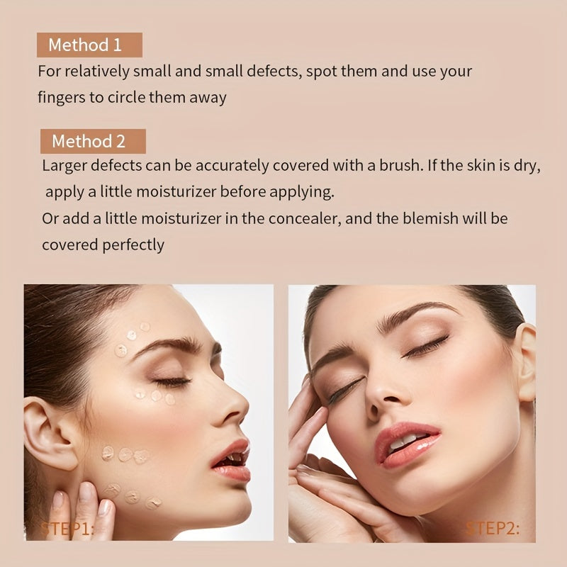 Women High Coverage Concealer Cream for Dark Circles Blemishes Waterproof Long Wear