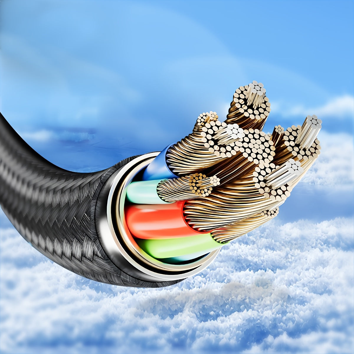 120W USB Type C Charging Cable with LED Display Fast Safe Charging