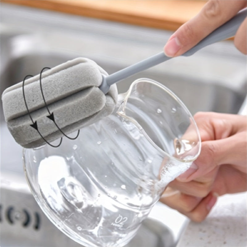 Длинная ручка для чистки чашек, щетка из полиифина, прочная, эргономичная, для кухни, чайника, кружки