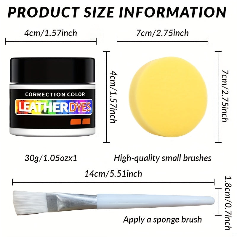 White Leather Shoe Polish Repair Cream for Sneakers Scratch Remover 30g