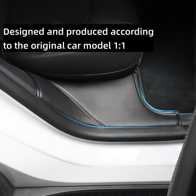 Rear Seat Protectors for Tesla Model Y Door Sill Guards and Pads