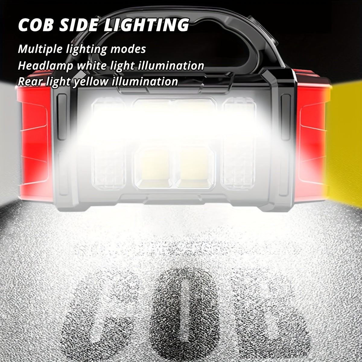 Multi-Function LED Flashlight with Solar USB Rechargeable 1500mAh Ni-MH Battery