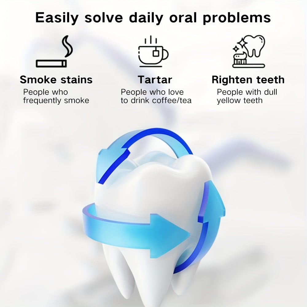 Set of 2 Electric Toothbrushes with 8 Brush Heads Rechargeable USB Charging 5 Modes