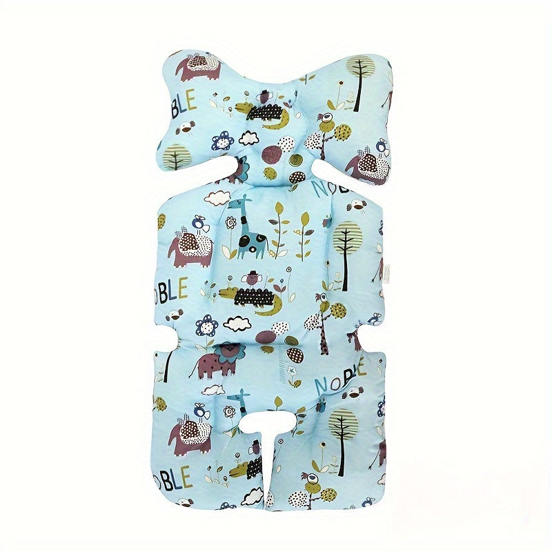 Baby Stroller Cushion with Cartoon Design Thickened Padding Seat Pad for Infants