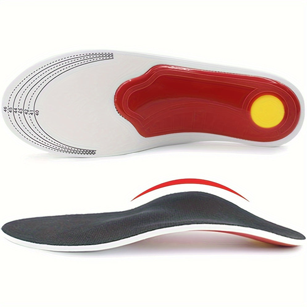 Unisex EVA Insoles for Flat Feet Arch Support Black Stabilizing Inserts