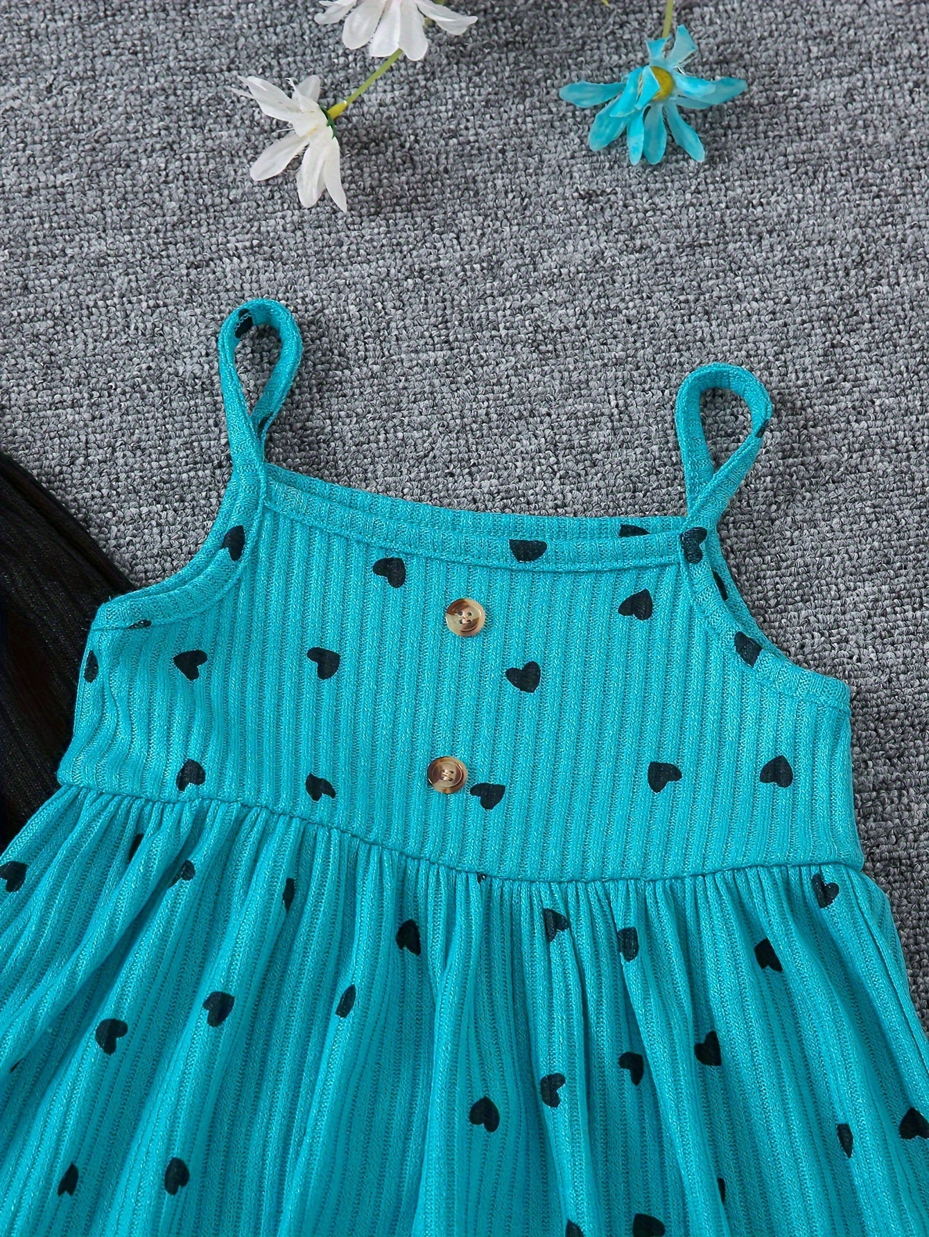 Girls Sleeveless Casual Dress Made of Stretchy Polyester Solid Color for Spring Fall