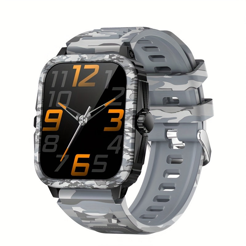 Smart Watch 1.96-Inch Wireless 5.3 Voice Assistant Exercise Recording Multi-Sports Water Resistant