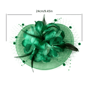 Women's Flower Shaped Fascinator Hat with Mesh for Tea Parties and Special Occasions