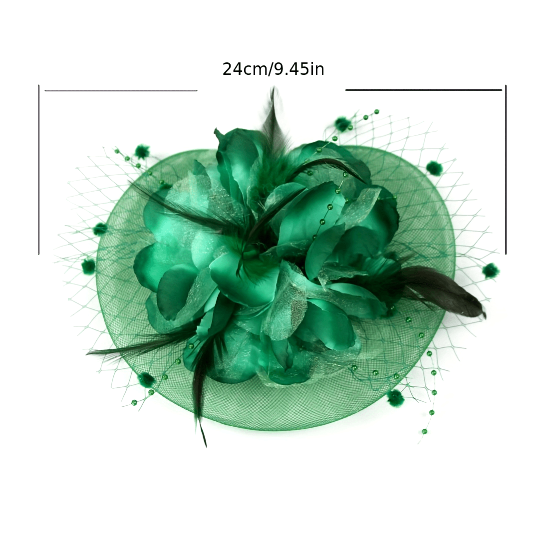 Women's Flower Shaped Fascinator Hat with Mesh for Tea Parties and Special Occasions