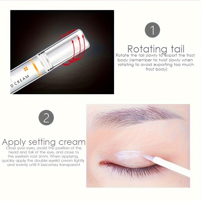 Hypoallergenic Double Eyelid Cream Waterproof Invisible Glue Adhesive Pen for Eye Enhancement