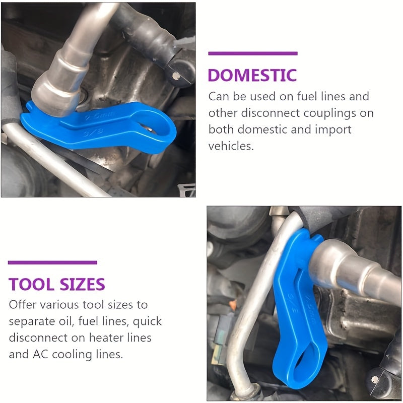 7-Piece Auto Fuel Line Disconnect Tool Set Transmission Oil Cooler Line Removal