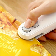 Portable Bag Sealer USB Rechargeable Snack Sealing Device with Magnetic Closure