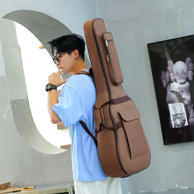 Waterproof 40/41 Inch Acoustic Guitar Gig Bag with 10mm Padding and Adjustable Straps