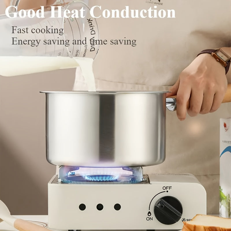 3-Donali zanglamas po'latdan yasalgan oshxona to'plami Sut qozoni Qovurilgan pan O'simlik yog'li qozon Elektr pechda pishirish uchun