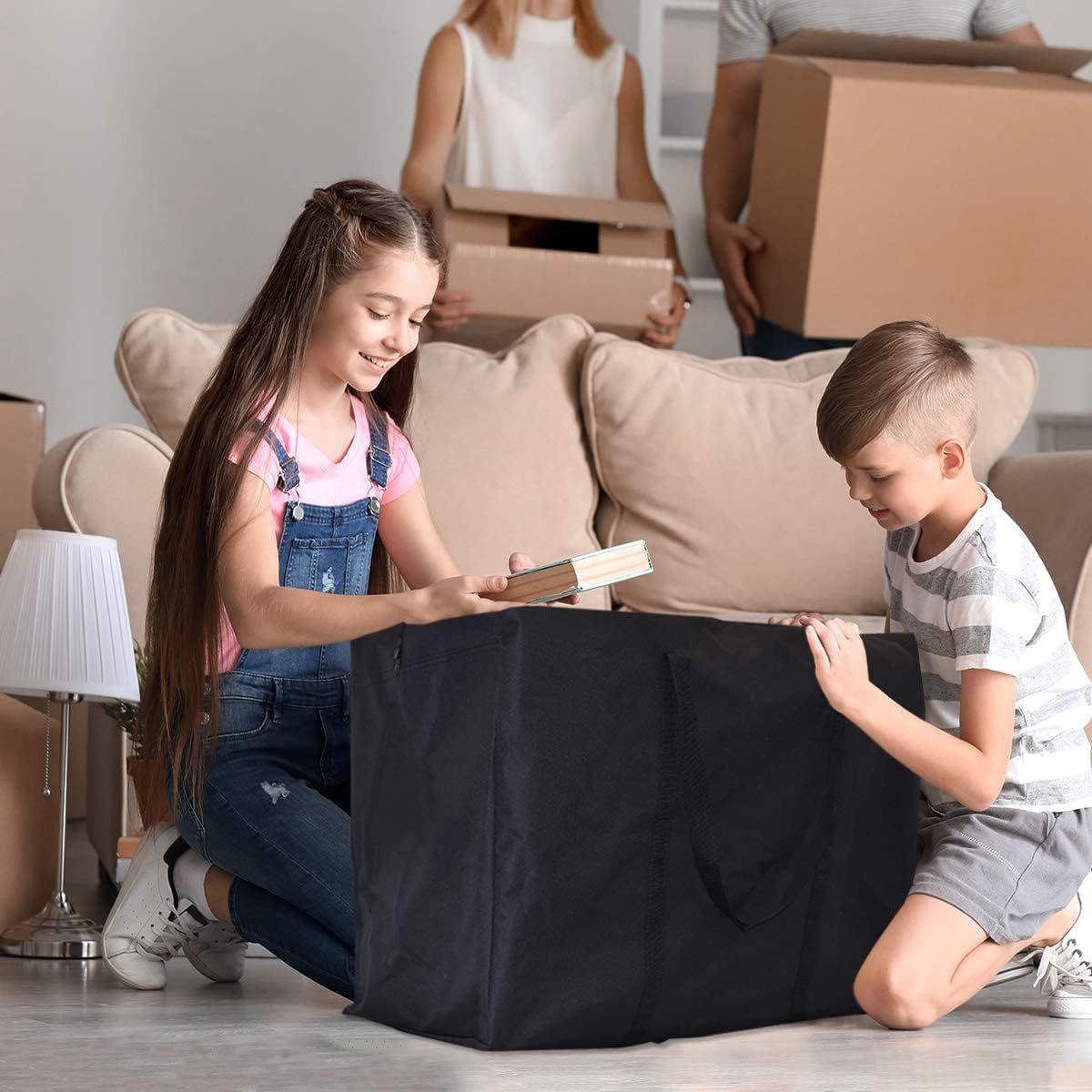 Extra Large Capacity Textile Storage Bag for Moving Travel Organizing Clothes and Bedding