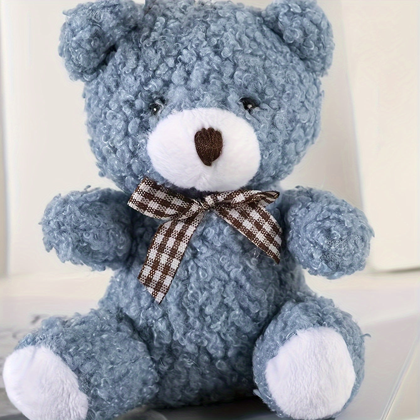 Medium Breed Plush Cartoon Bear Toy for Pets Fabric Stuffed Animal Random Color