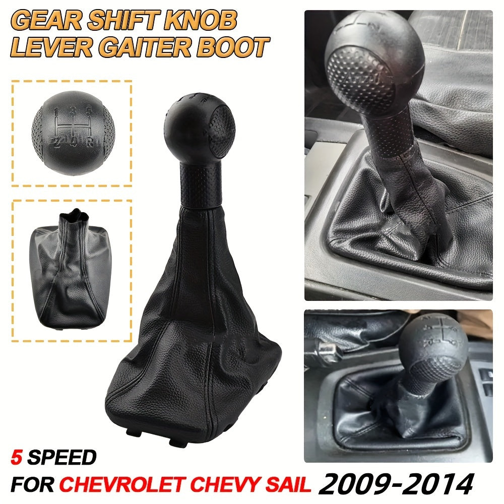 Universal PU Leather Gears Shift Knob Gaiter Dustproof Cover for Manual Car