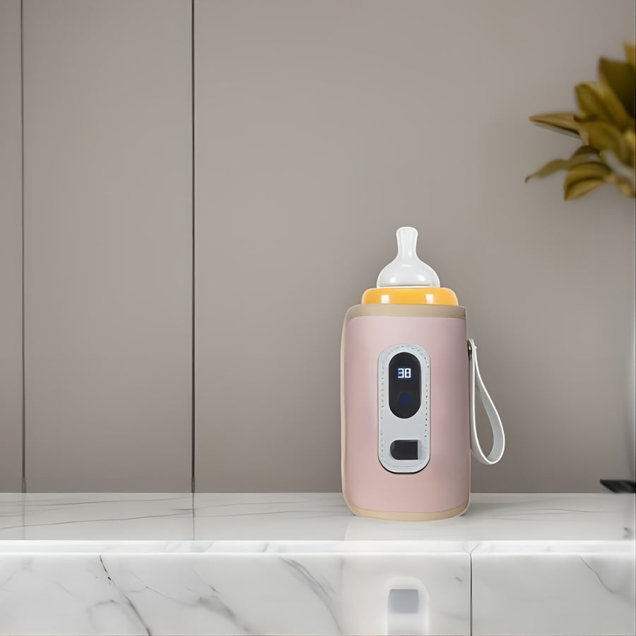 USB-quvvatlangan aqlli shisha, suyuqlik iste'molini kuzatish uchun real vaqt rejimidagi harorat ko'rsatkichi, sayohat uchun qulay dizayn, aqlli suyuqlik iste'moli | Minimalistik Dizayn | USB ulanishi